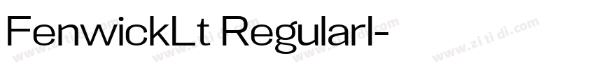 FenwickLt RegularI字体转换